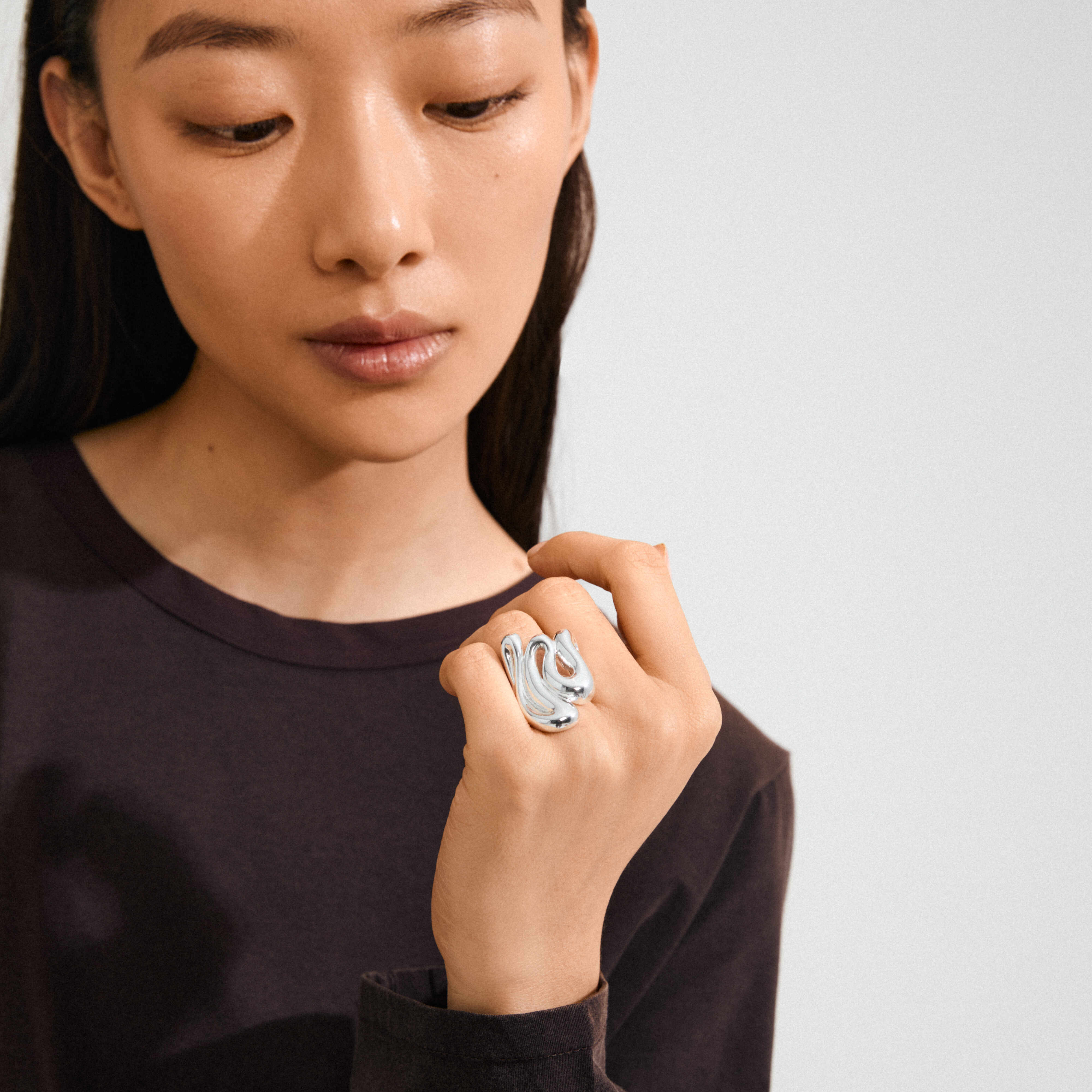 ADRIEL recycled chunky ring - Image 6