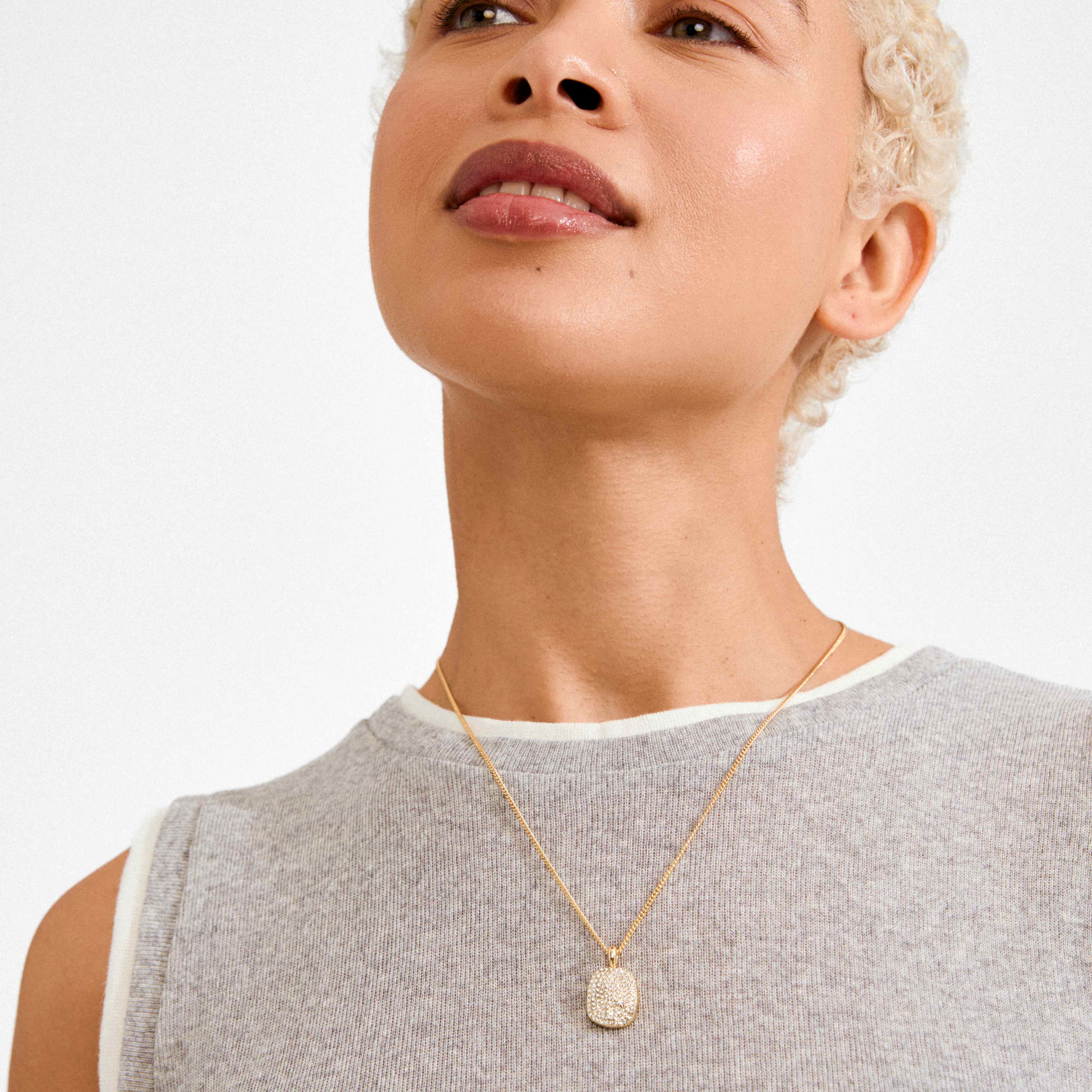 EMBER recycled crystal pendant necklace - Image 4