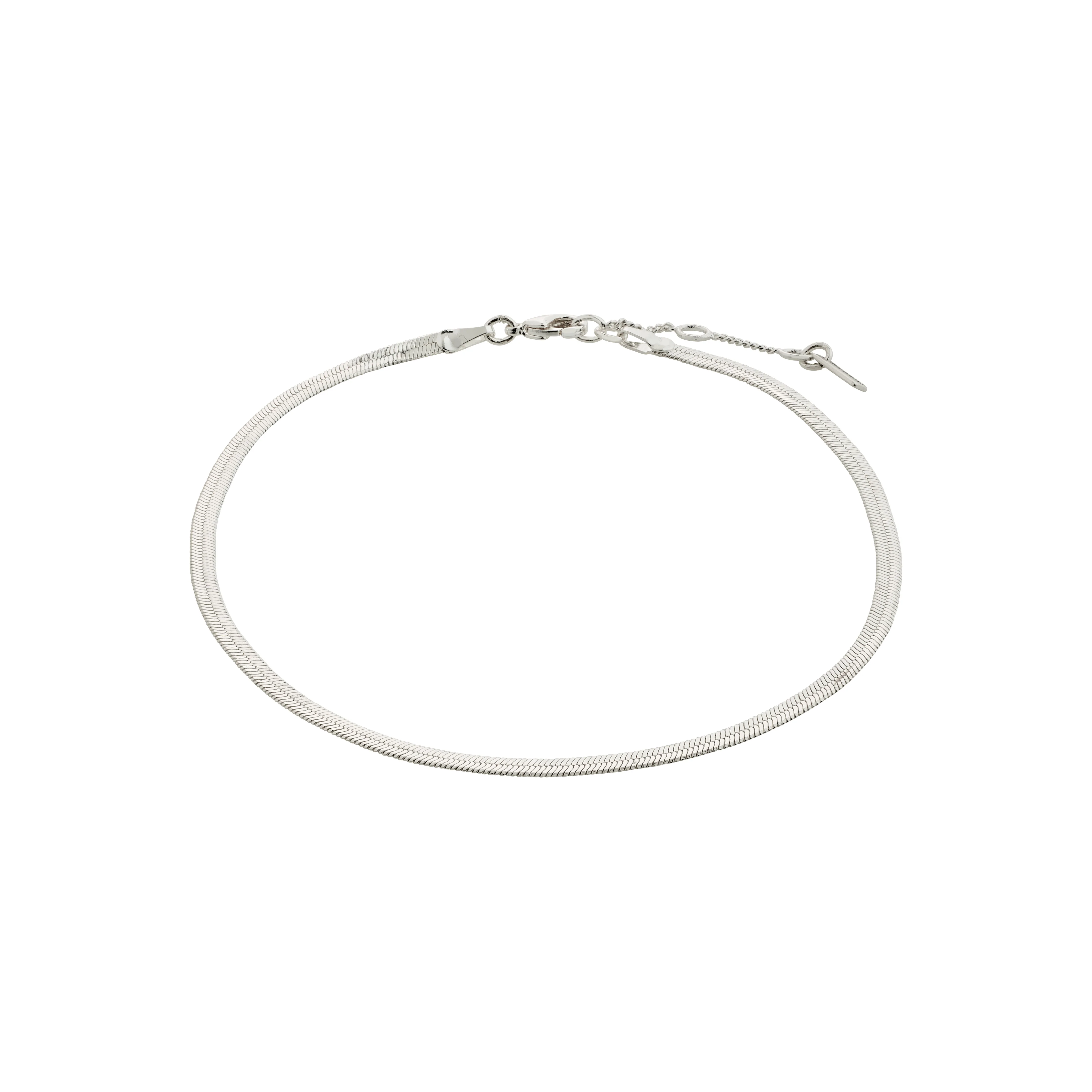 JOANNA recycled herringbone ankle chain - 25 cm - Image 4