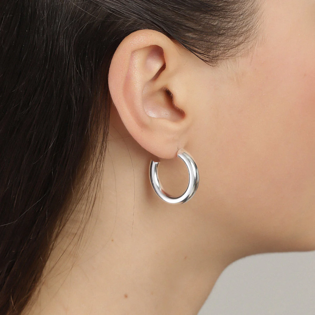 Maddie Recycled Small Hoops - Image 4